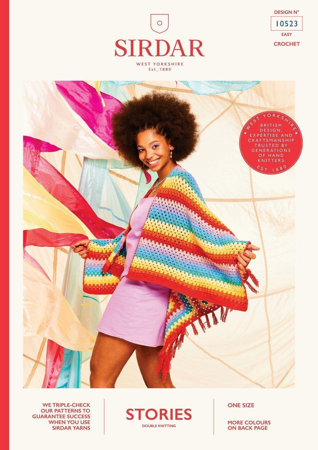 PDF - Crochet Pattern 10523 - GLASTO PONCHO IN SIRDAR STORIES DK