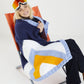 PDF - Knitting Pattern 10624 - SNOW CAP THROW IN BONUS SUPER CHUNKY