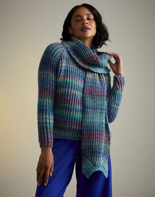 Knitting Pattern 10714 - TWILIGHT TWIN SET IN SIRDAR JEWELSPUN ARAN