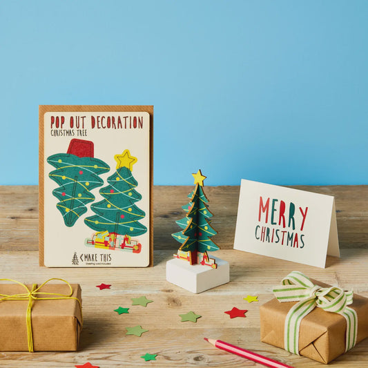 Pop Out Card - Standing Christmas Tree