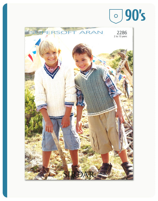 Knitting Pattern 2286 - 90'S CHILDREN'S SWEATER OR TOP