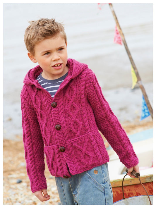 Knitting Pattern 2334 - CARDIGANS IN SNUGGLY SUPERSOFT ARAN