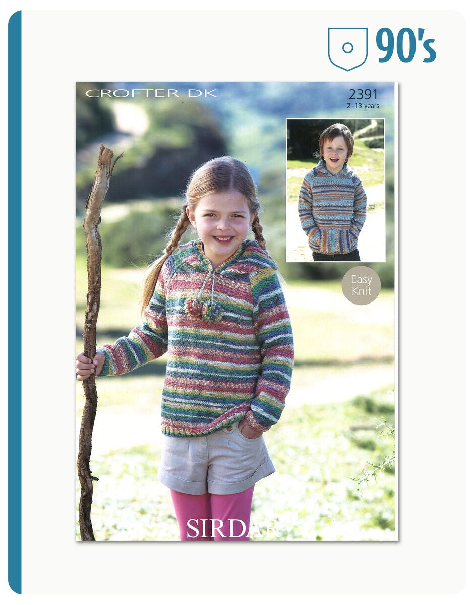 Knitting Pattern 2391 - CHILDREN'S SWEATER OR TOP IN CROFTER DK