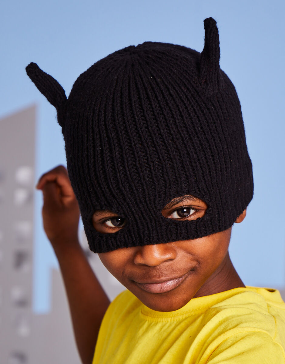 Knitting Pattern 2619 - SUPER HERO HATS IN SNUGGLY REPLAY DK