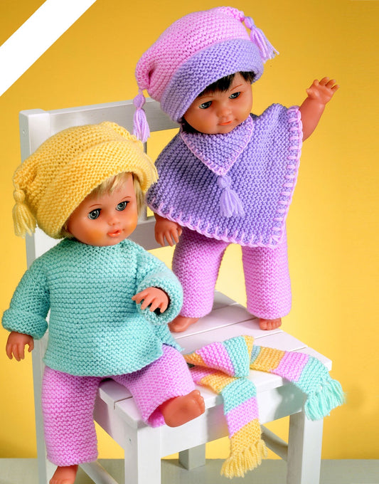 Knitting Pattern 3123 - DOLL'S OUTFIT & ACCESSORIES IN HAYFIELD BONUS DK