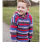 Knitting Pattern 4003 - Child's Hooped Hoodie In Emu Funfair Swirl DK