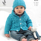 Knitting Pattern 4198 - Cardigans and Hat Knitted with Cherished DK