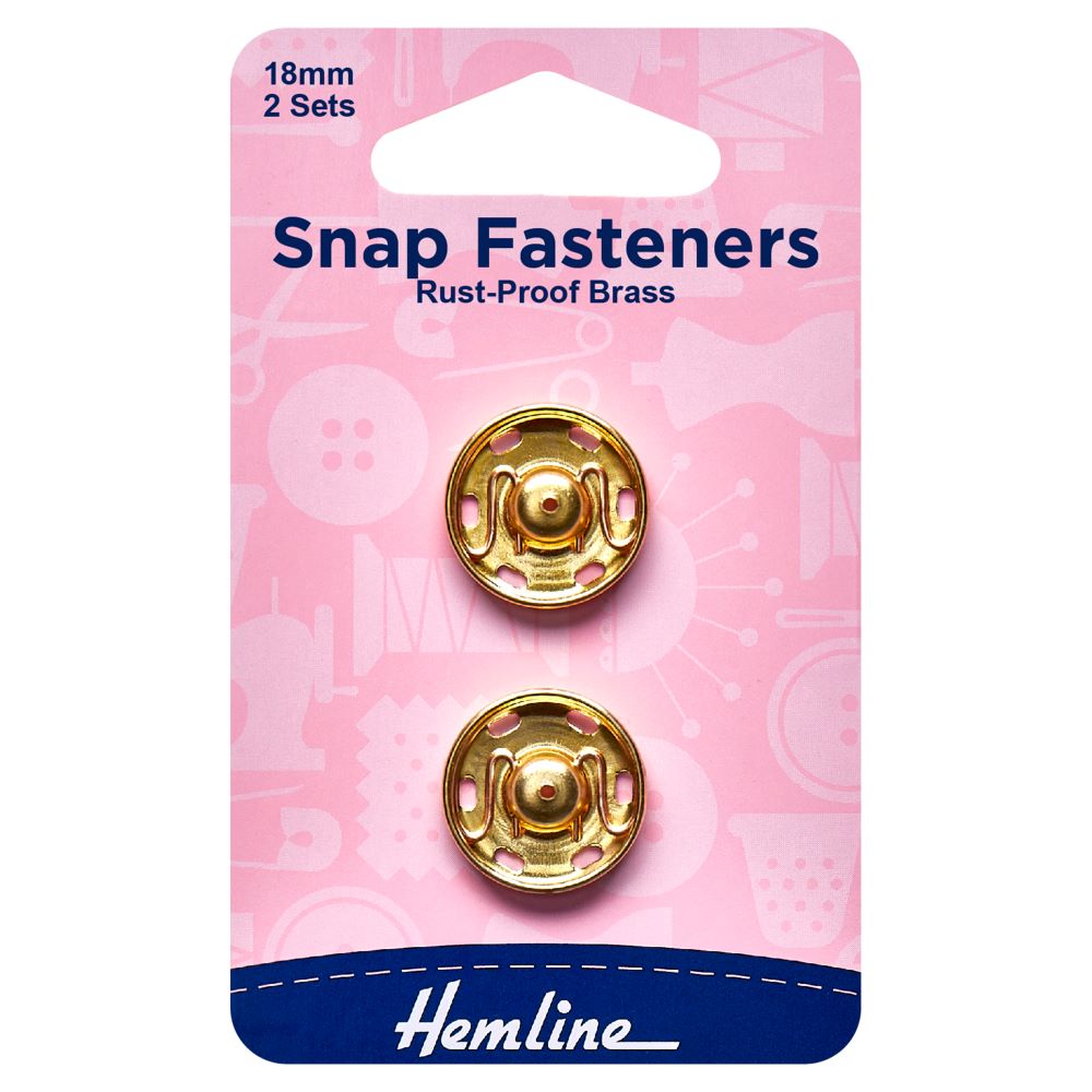 SNAP FASTENERS  - 18mm  set of 2