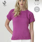 Knitting Pattern 4344 - Tops Knitted with Cottonsoft DK