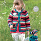 Knitting Pattern 4382 - Child’s  Dress, Cardigan, Hat and Scarf Knitted with Big Value Chunky