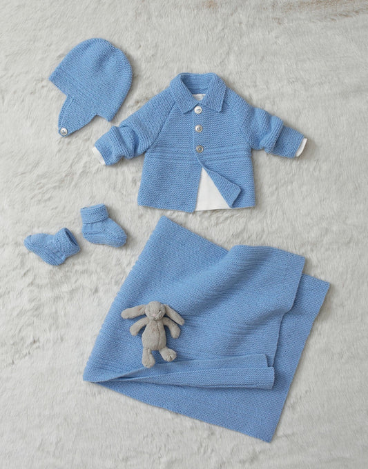 Knitting Pattern 4686 - BABY JACKET IN SNUGGLY 4 PLY