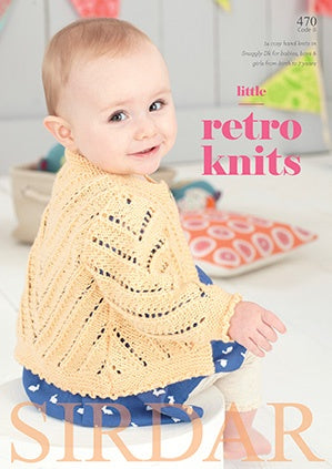 Knitting Pattern Book 470 - Little Retro Knits Snuggly  DK - 0-7 Years