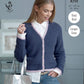 Knitting Pattern 4866 - Cardigan & Waistcoat knitted in Baby Alpaca DK