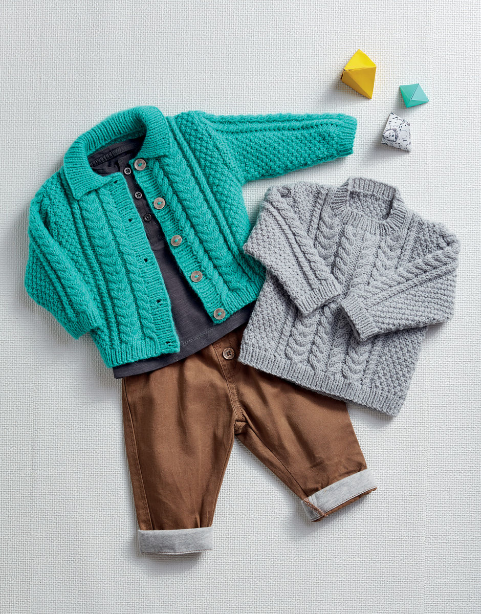 Knitting Pattern 4943 - Sweater & Cardigan - Snuggly DK
