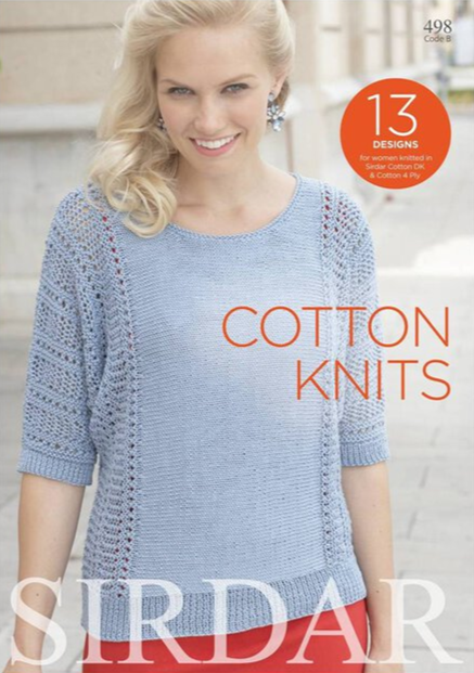 Knitting Pattern Book 498 - COTTON DK & 4 PLY