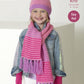 Knitting Pattern 5263 - Scarves, Helmets & Mitts Knitted in Big Value DK 50g