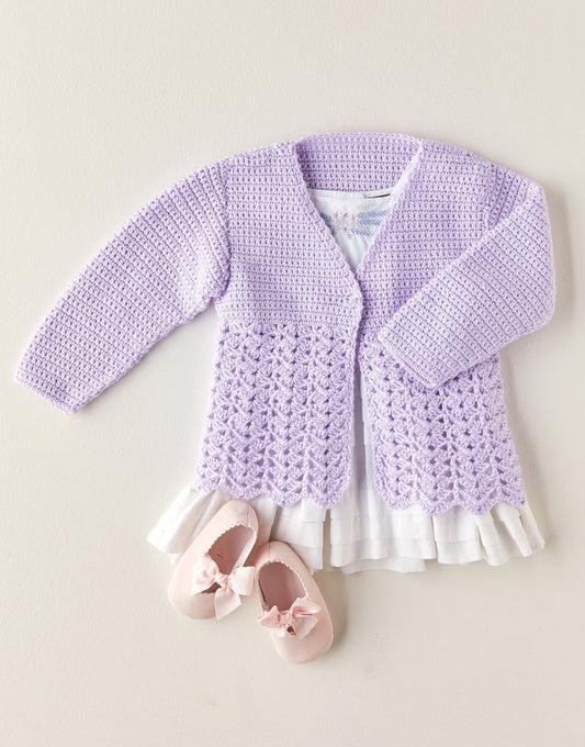 Crochet Pattern 5344 - CROCHET CARDIGAN IN SNUGGLY SOOTHING