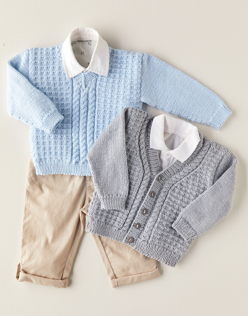 Knitting Pattern 5347 - Sweater & Cardigan - Snuggly Soothing DK
