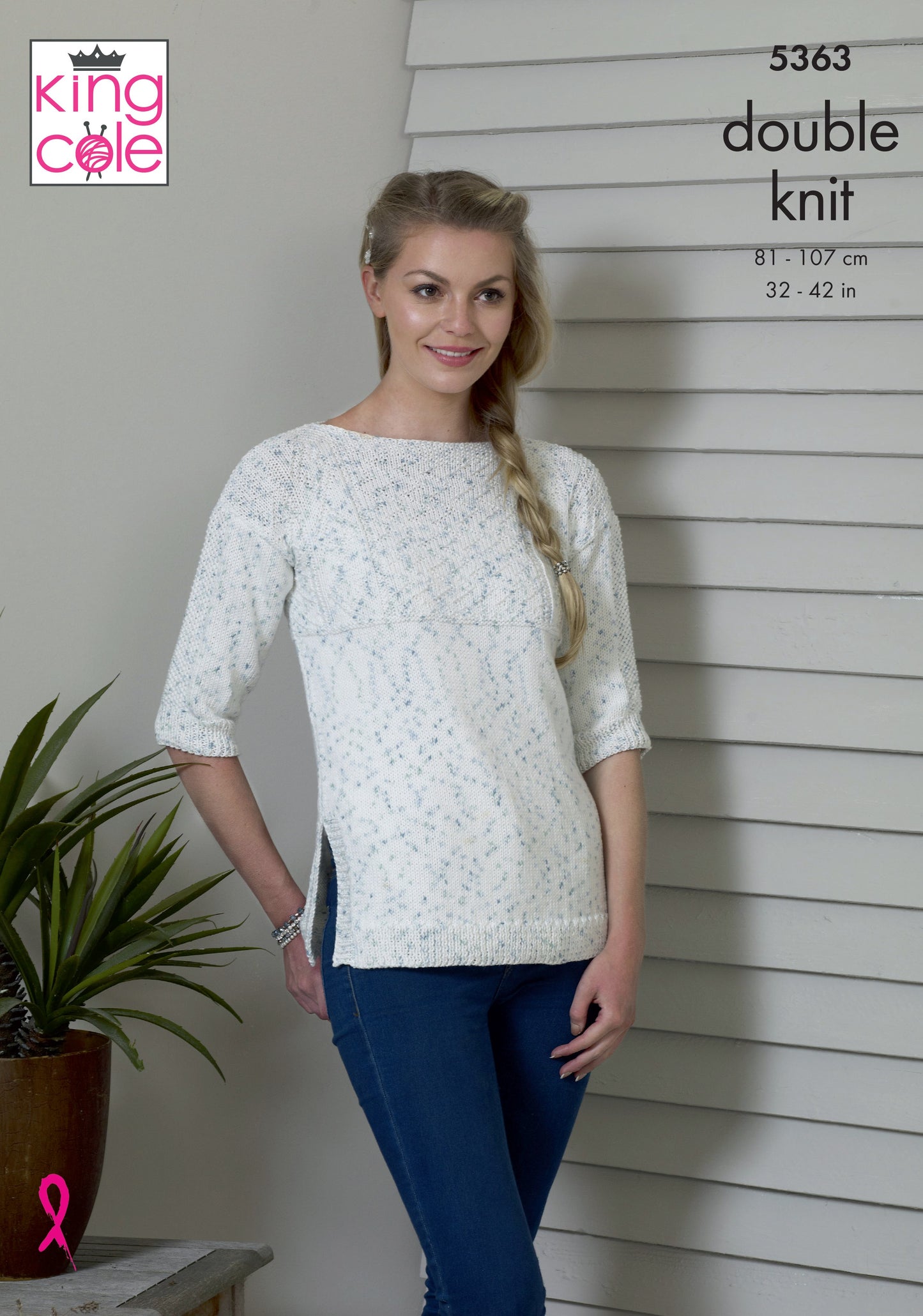 Knitting Pattern 5363 - Top & Tunic Knitted in Cottonsoft Candy DK