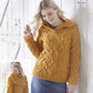 Knitting Pattern 5396 - Hoodie & Poncho Knitted in Fashion Aran