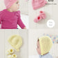 Knitting Pattern 5419 - Baby Hat & Bootee Sets Knitted in Comfort DK