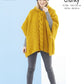 Knitting Pattern 5525 - Ponchos & Hat Knitted in Timeless Super Chunky