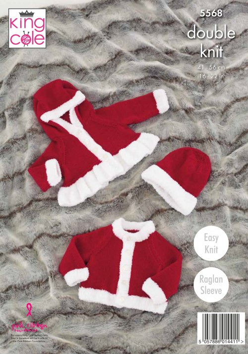 Knitting Pattern 5568 - Christmas Jackets & Hats Knitted in Comfort DK and Truffle