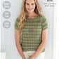 Knitting Pattern 5610 - Short Sleeved Cardigan/Jumper in DK