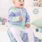 Knitting Pattern 5632 - Baby Set Knitted in Cottonsoft Baby Crush DK