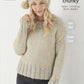 Knitting Pattern 5669 - Sweater, Hat & Scarf Knitted in Timeless Classic Super Chunky