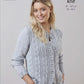 Knitting Pattern 5671 - Cardigan & Sweater Knitted in Merino Blend DK