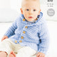 Knitting Pattern 5717 - Textured Coats Knitted in Big Value Baby DK with a Twist