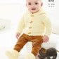 Knitting Pattern 5769 - Crossover Cardigan, Hooded Jacket, Booties & Blanket Knitted in Baby Safe DK