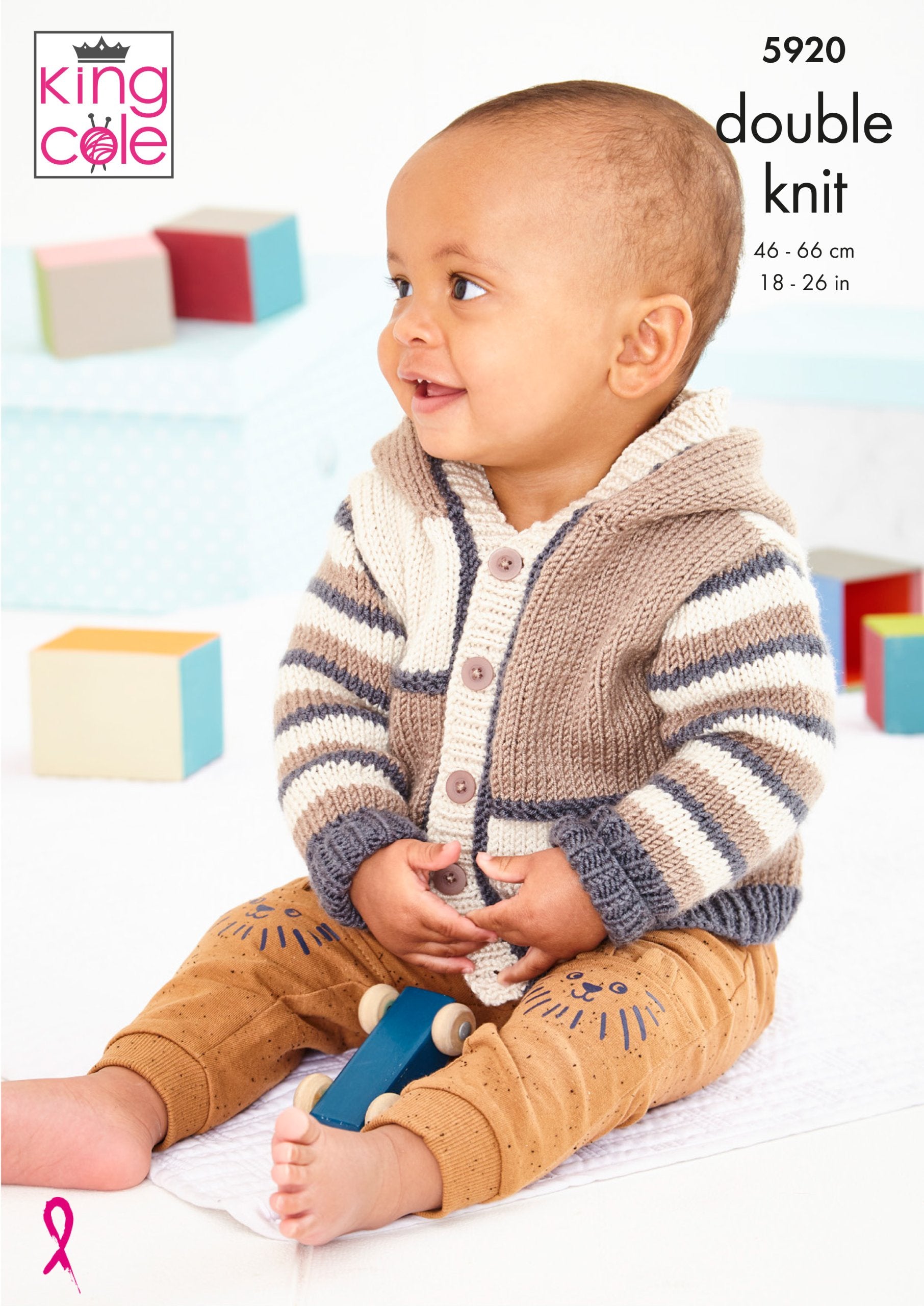 Knitting Pattern 5920 - Sweater and Jacket: Knitted in King Cole Cheri ...