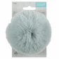 FAUX FUR POM POM - 1 PIECE - 11cm LIGHT BLUE