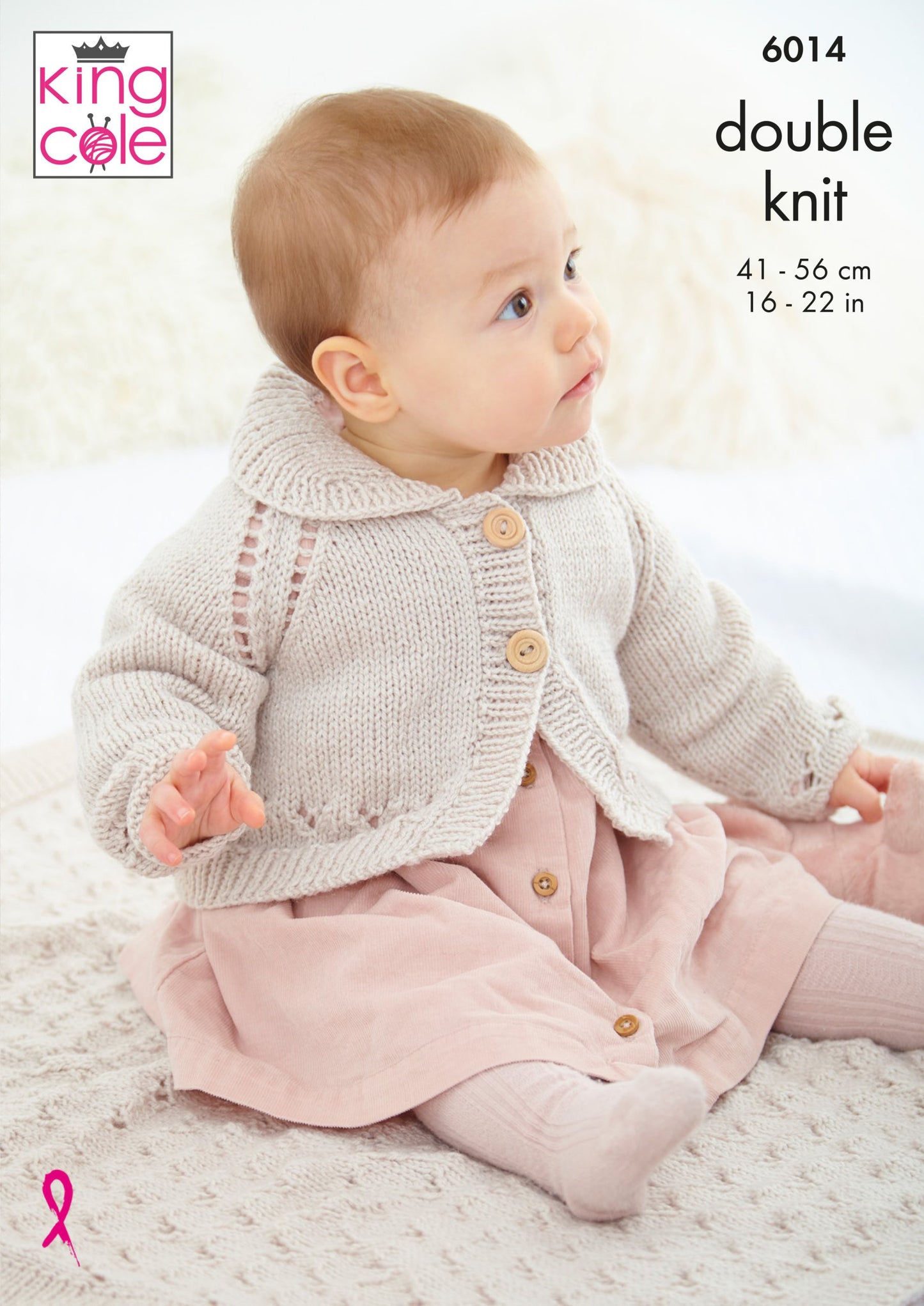 Knitting Pattern 6014 - Jacket, Cardigans and Blanket in King Cole Comfort Baby DK