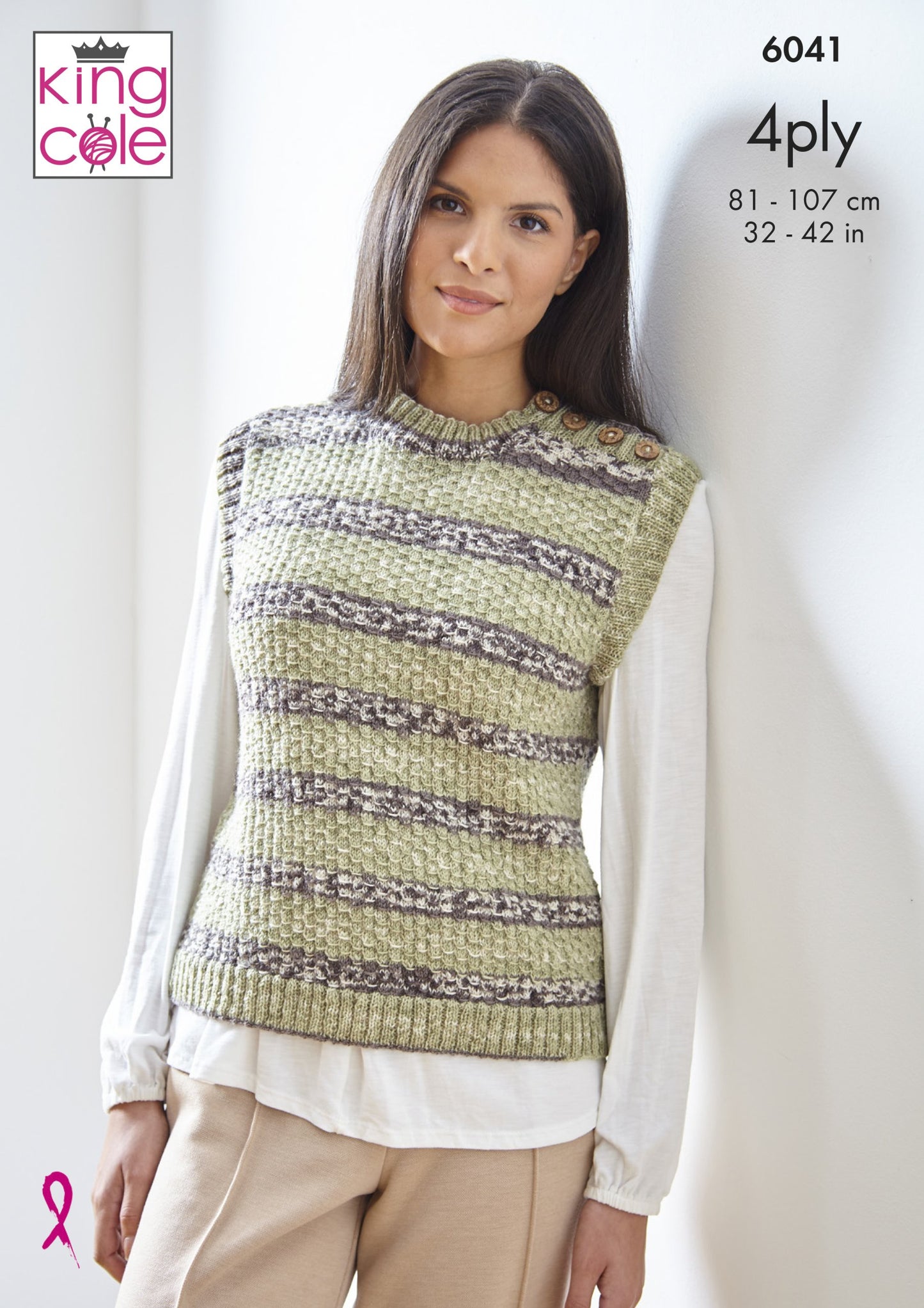 Knitting Pattern 6041 - Pullover & Top Knitted in Norse 4Ply