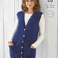 Knitting Pattern 6091 - Waistcoats Knitted in Big Value Tweed DK