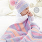 Knitting Pattern 6106 - Blankets & Hat Knitted in Comfort Chunky