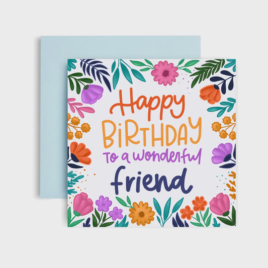 Floral Friend - Birthday Card