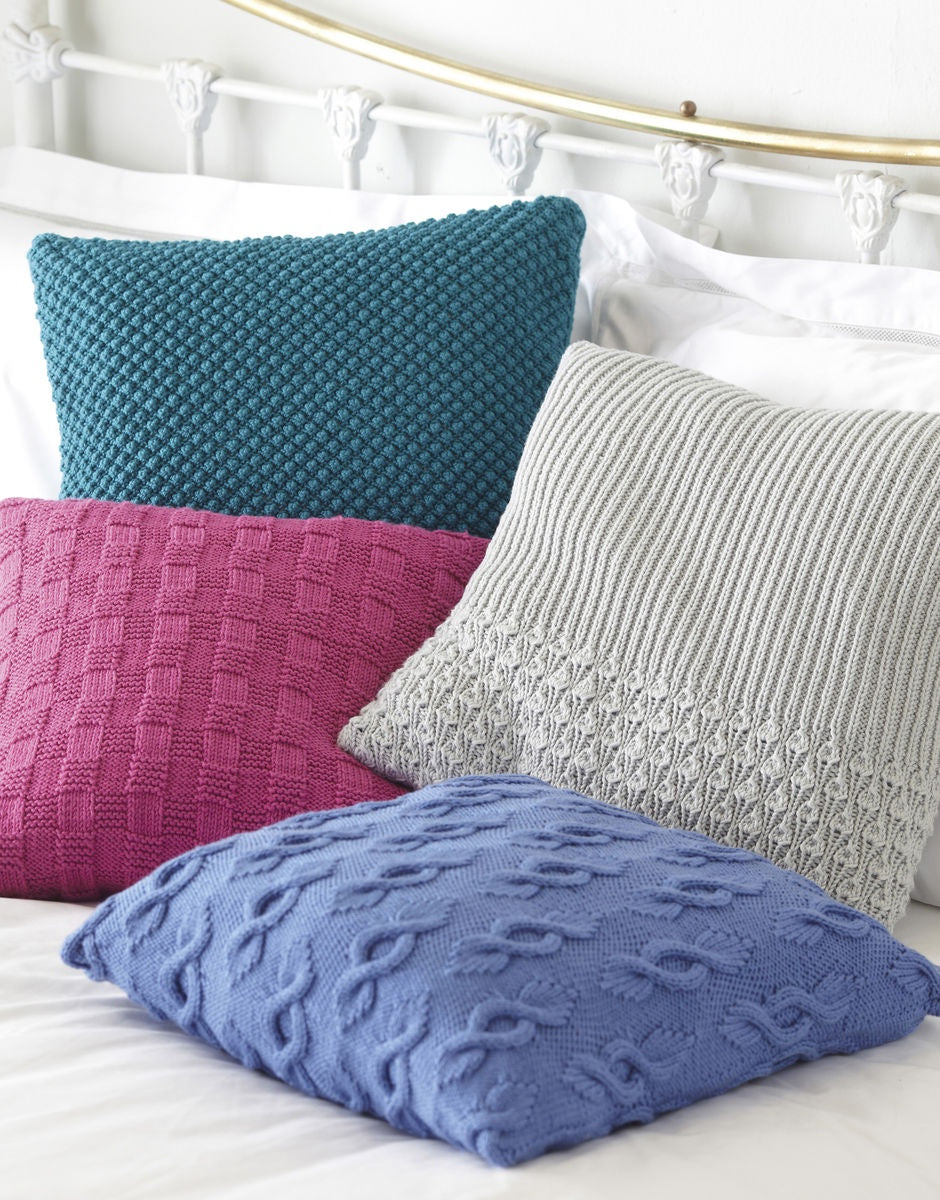 Knitting Pattern 8050 - CUSHION COVERS IN SIRDAR NO 1 DK