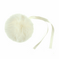 FAUX FUR POM POM - 1 Piece - 11cm - CREAM