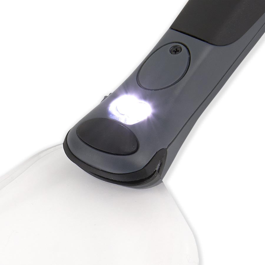 RIMLESS MAGNIFIER WITH LED ILLUMINATION