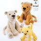 Knitting Pattern 9152 - Lion Family: Knitted in Big Value DK & Tinsel Chunky
