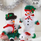Knitting Pattern 9168 - Mr & Mrs Twinkle & Snowflake Knitted in Tinsel Chunky, Glitz DK, Cuddles Chunky & Big Value DK