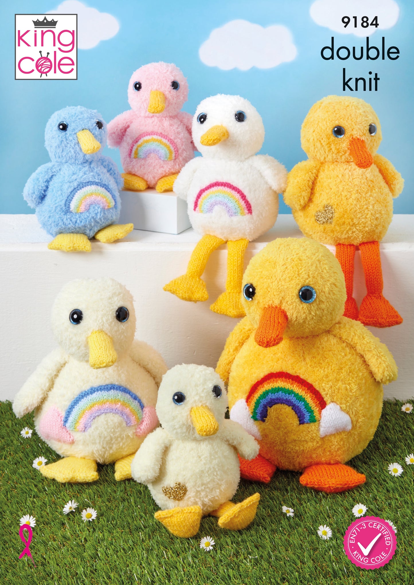 Knitting Pattern 9184 - Knitted Cuddle Ducks in DK