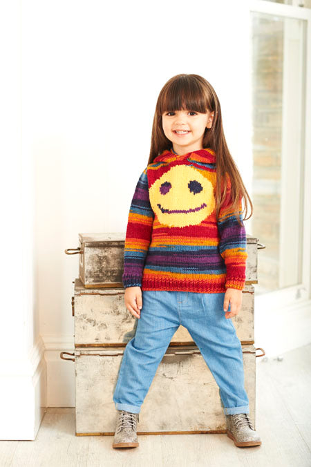 Knitting Pattern 9397 - Children's Sweater and Hoodie in Wondersoft Merry Go Round DK