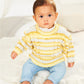 Knitting Pattern 9841 - Sweater & Hoodie in Bambino Prints DK
