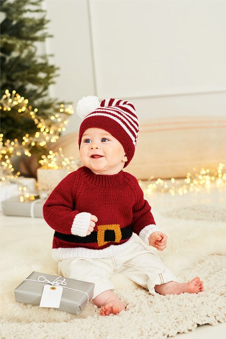 Knitting Pattern 9870 - Santa Toy, Hat & Sweater in Bellissima, Special DK, and Bambino DK