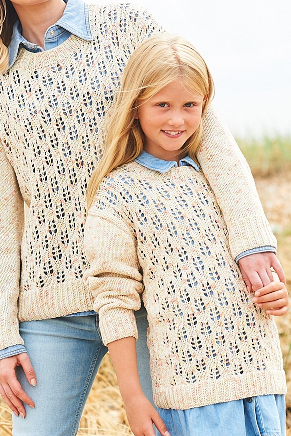 Knitting Pattern 9974 - Cardigan & Sweater in Love You Aran
